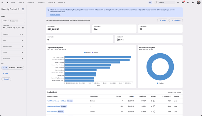 Customizable Report UI